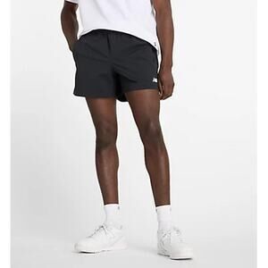 New Balance Men's Black Woven Stretch 5" Athletic Shorts Size XL